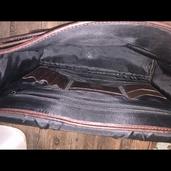 Vintage Mulholland Bros Leath Gold Clasp Msgr Bag - Picture 8 of 8